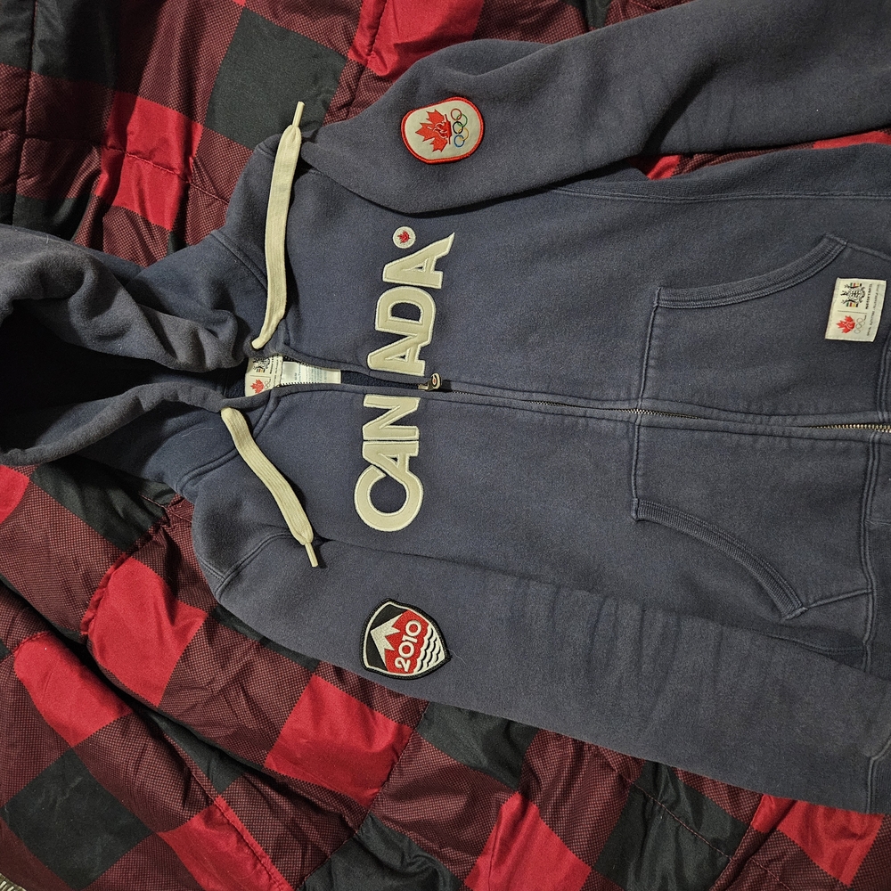 Blue Canada Zip-Up Hoodie